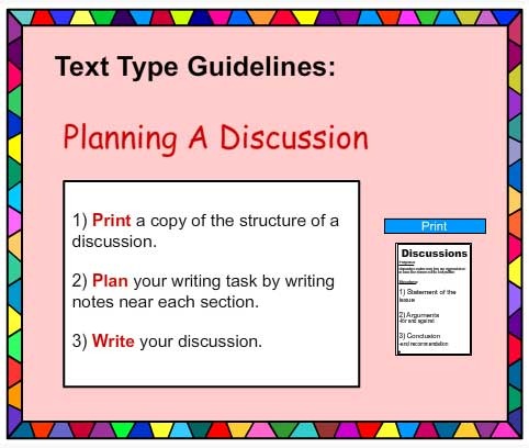 discussion text homework