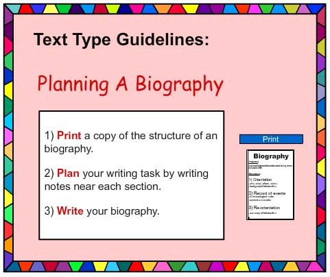 english biography writing